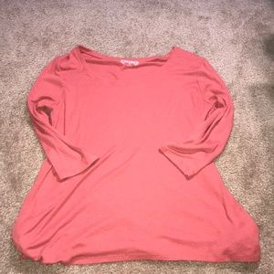 Salmon long sleeve shirt